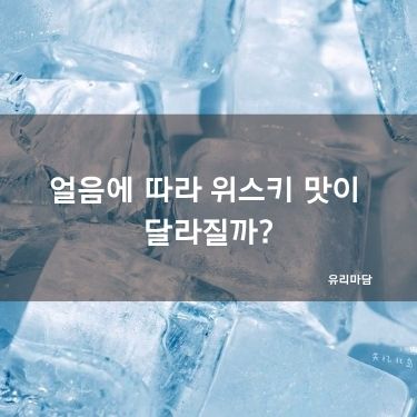 얼음에 따라 위스키 맛이 달라질까?